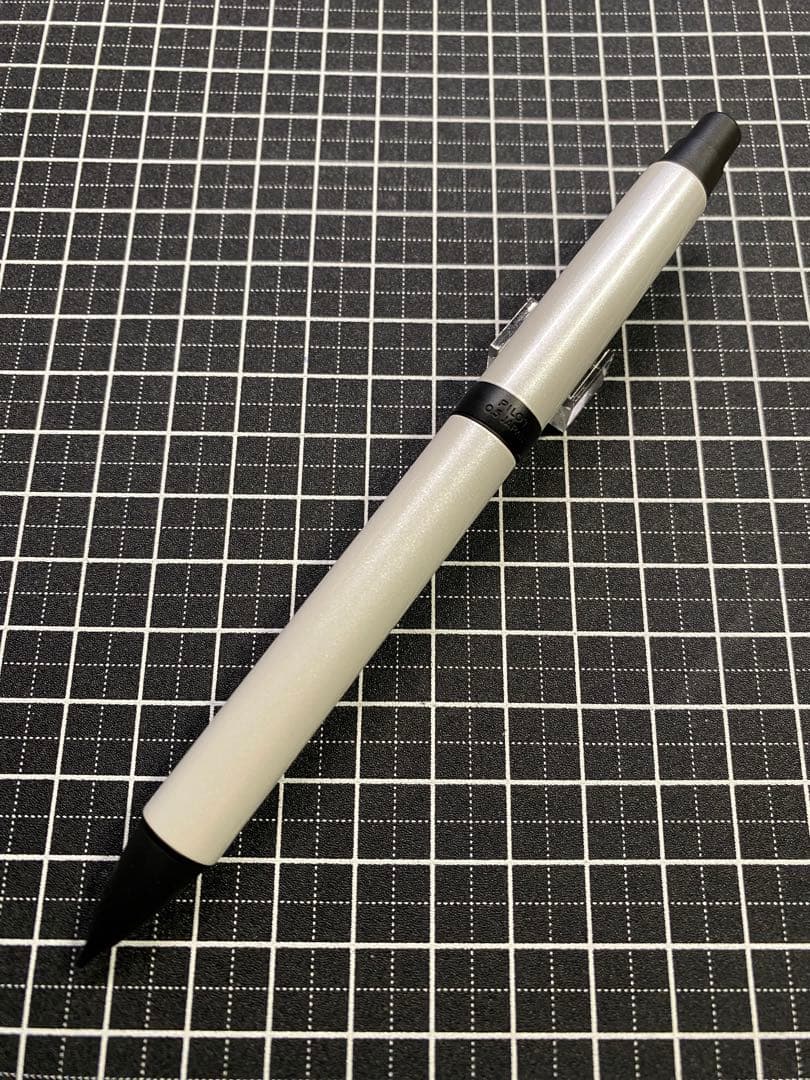 Pilot Stanza Black Chrome Finish Mechanical Pencil in pearl white, model HST-6SR-PW