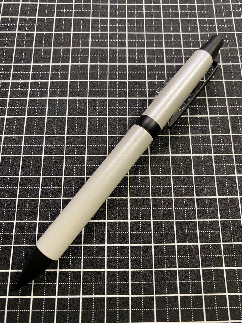 Pilot Stanza Black Chrome Finish Mechanical Pencil in pearl white, model HST-6SR-PW