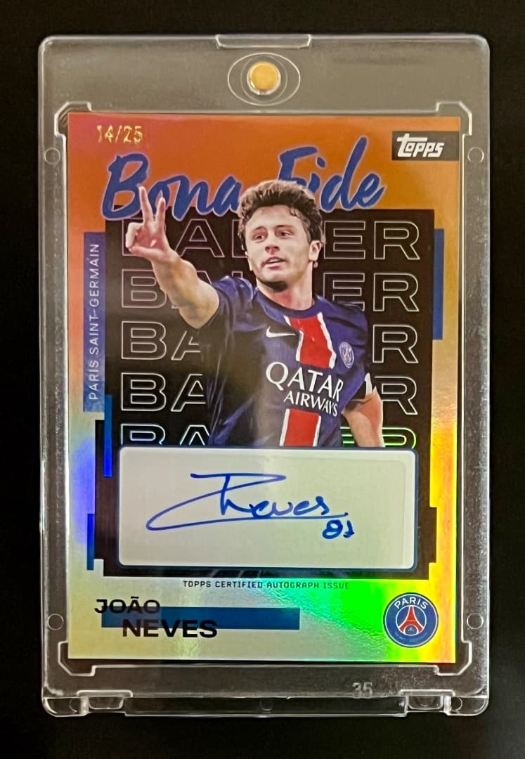 Joao Neves 14/25 Signed Card — 14/25 — Japanese
