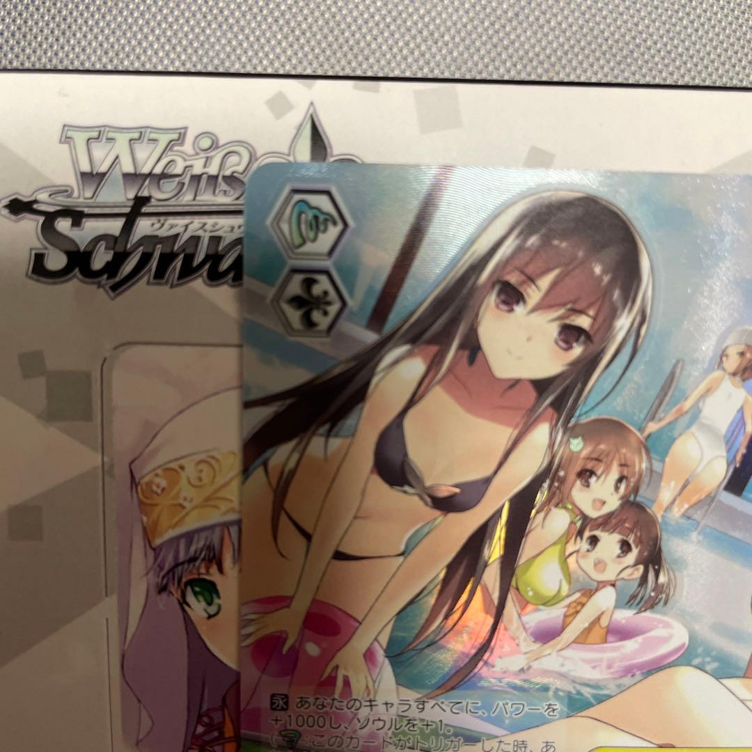 Weiss Schwarz Swimsuit Weiss Schwarz Dengeki Bunko The Tumultuous Recreation sp Sign — Japanese
