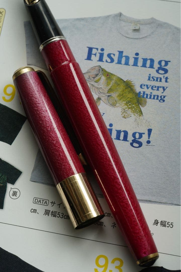 1960s Pilot Super Special Shaft fountain pen model 150 with fine tip and resin body showing slight wear and repair