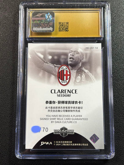 CGC10 Pristine Seedorf Jersey Card AC Milan — Japanese