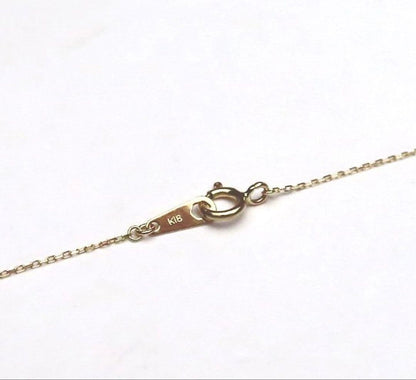 White pink 8.0mm Akoya pearl necklace with small diamond pendant set in K18 gold