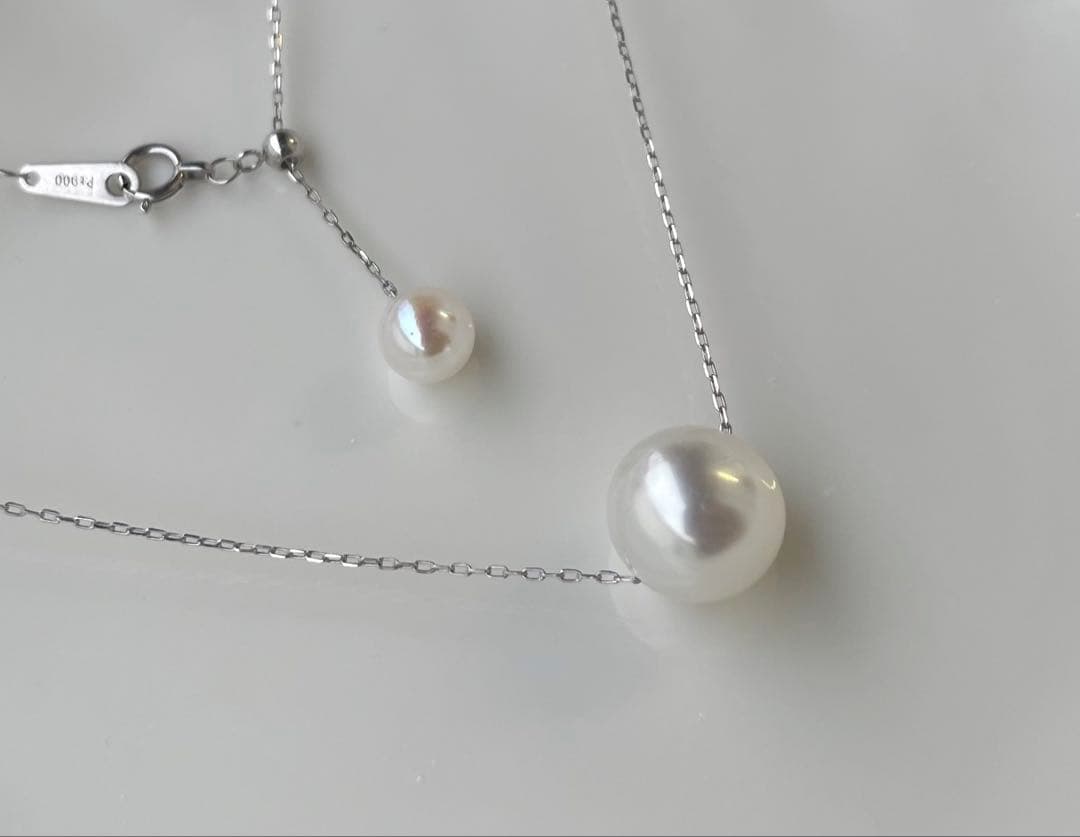 White Dream Aurora Phoenix pearl necklace featuring 10.2mm white pearl on PT900 chain with certificate