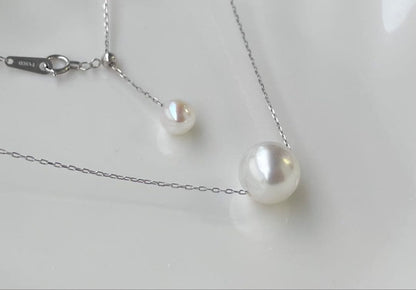 White Dream Aurora Phoenix pearl necklace featuring 10.2mm white pearl on PT900 chain with certificate
