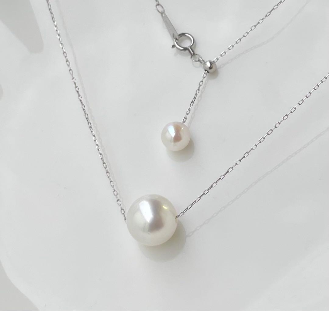 White Dream Aurora Phoenix pearl necklace featuring 10.2mm white pearl on PT900 chain with certificate