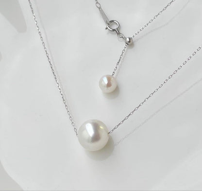 White Dream Aurora Phoenix pearl necklace featuring 10.2mm white pearl on PT900 chain with certificate