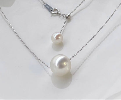 White Dream Aurora Phoenix pearl necklace featuring 10.2mm white pearl on PT900 chain with certificate