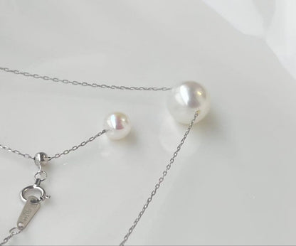 White Dream Aurora Phoenix pearl necklace featuring 10.2mm white pearl on PT900 chain with certificate