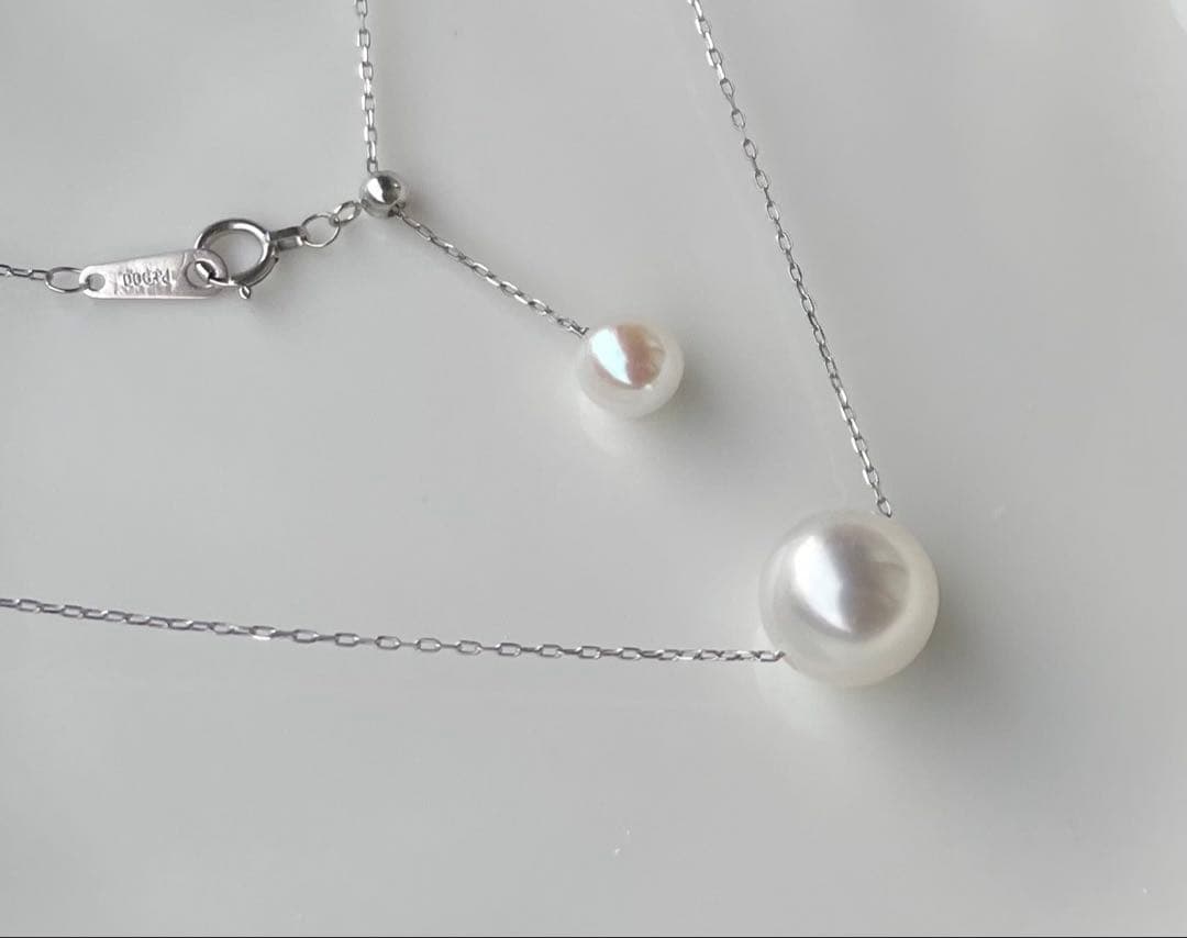 White Dream Aurora Phoenix pearl necklace featuring 10.2mm white pearl on PT900 chain with certificate