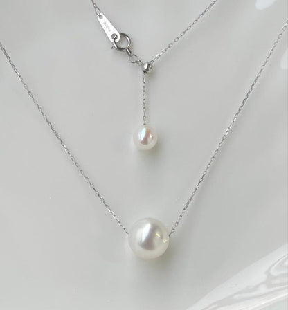 White Dream Aurora Phoenix pearl necklace featuring 10.2mm white pearl on PT900 chain with certificate