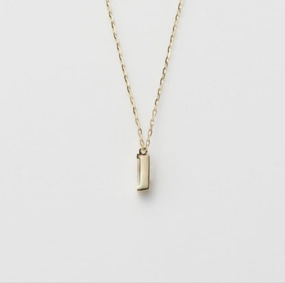 Agete necklace pendant made of K10 gold with 0.04 carat diamond, 39mm length, delicate and elegant design