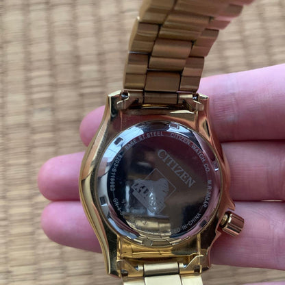 Citizen XLARGE Gold Digital Men's Watch — Japanese