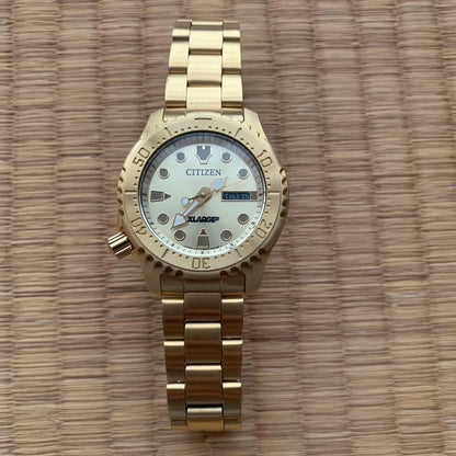 Citizen XLARGE Gold Digital Men's Watch — Japanese