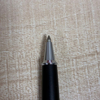 Pilot ballpoint pen with silver stripe design and included protective case and manual