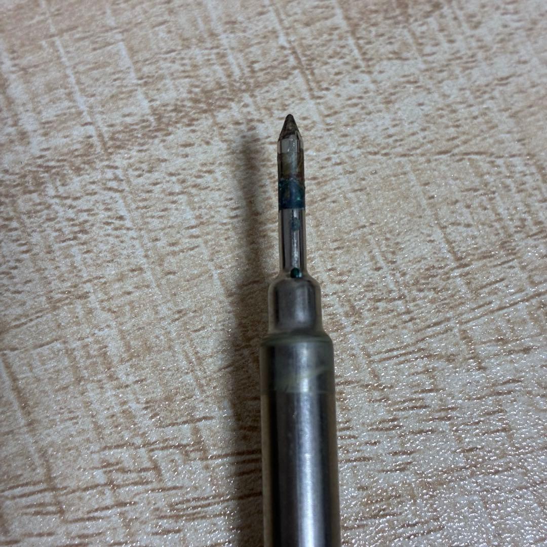 Pilot ballpoint pen with silver stripe design and included protective case and manual