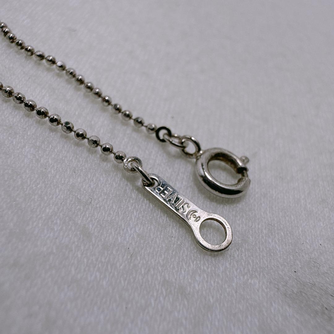 Tasaki silver necklace with two-color pearls and cherry pendant on 41 cm chain