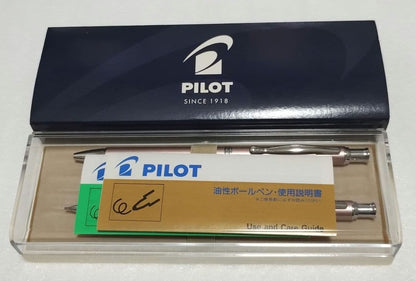 Pilot Capless ballpoint pen and mechanical pencil set in champagne pink with gold accents