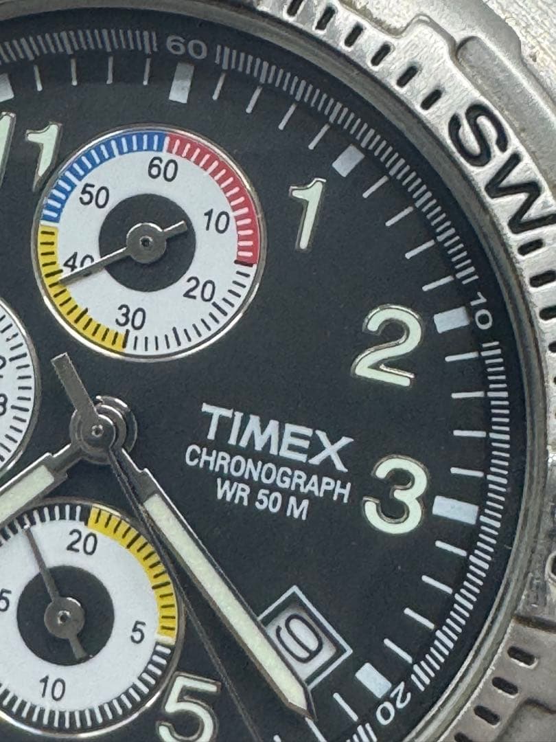 TIMEX クロノグラフ WR50 Quartz Men's Watch — Japanese
