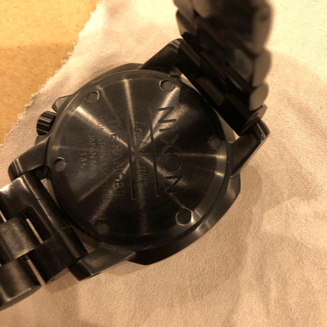 NIXON THERANGER ALL BLACK Men's Watch — Japanese