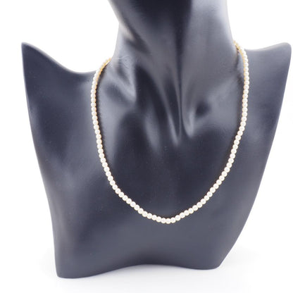 Tasaki 3.6mm freshwater pearl necklace crafted in 18k yellow gold with adjustable 37-40cm chain