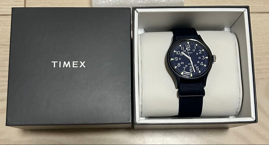 TIMEX オリジナルキャンパー ネイビー Manual Men's Watch — Japanese