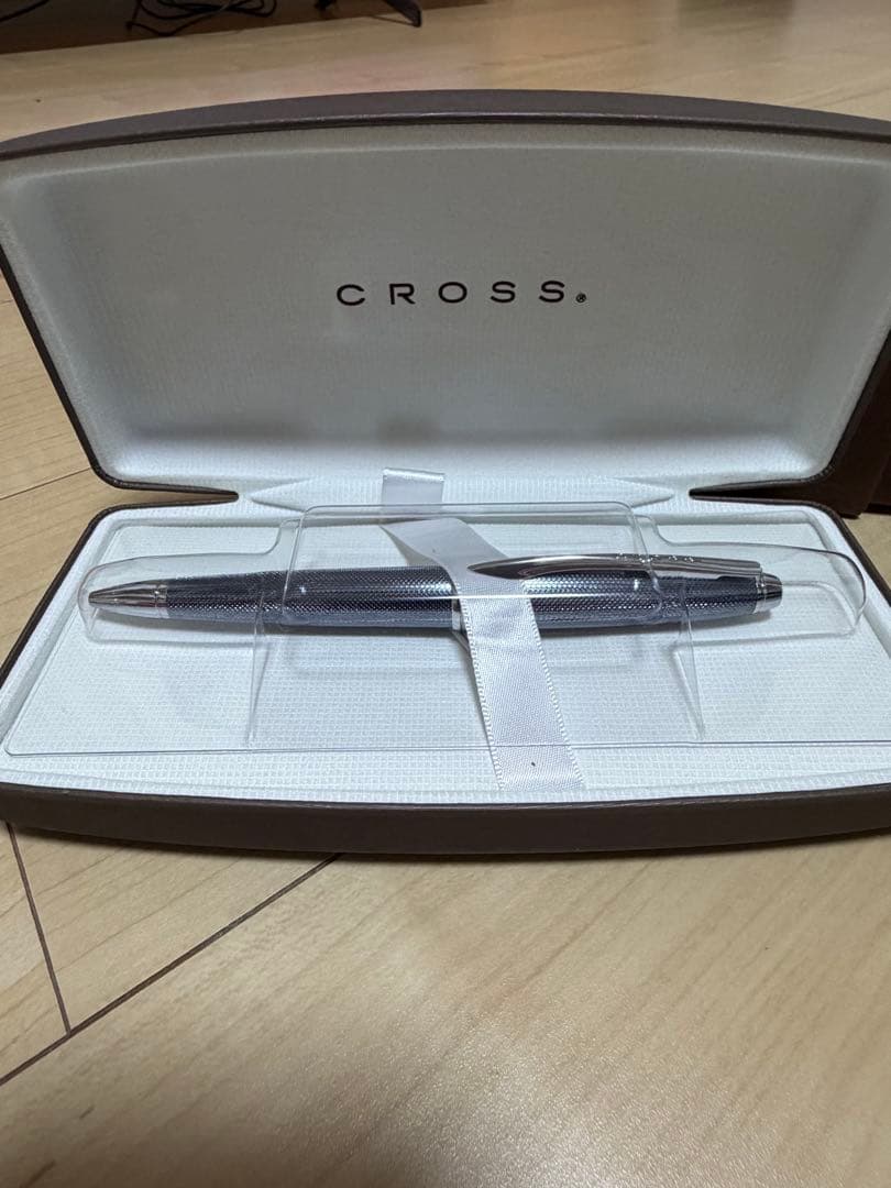 CROSS ballpoint pen main body shown with its sleek dedicated case on a white background
