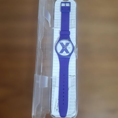 swatch XX-RATED VIOLET SUOV401 Quartz Men's — Japanese