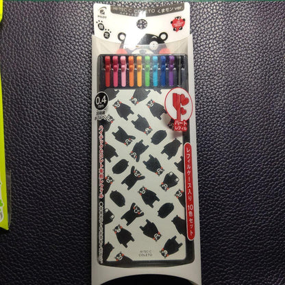 Pilot Hi-Tec C Coleto refill case set with clover and heart motifs in collaboration with earth music&ecology and Kumamon