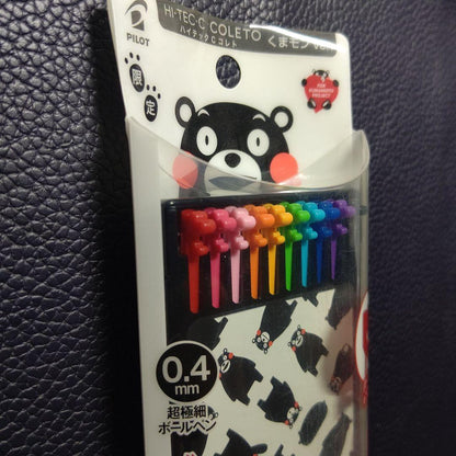 Pilot Hi-Tec C Coleto refill case set with clover and heart motifs in collaboration with earth music&ecology and Kumamon