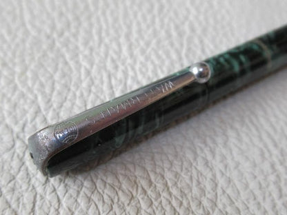 Waterman IDEAL Marble Pencil in beautiful vintage condition showing IDEAL marks and marble finish
