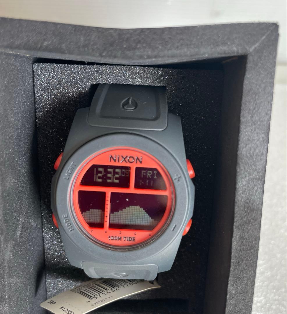 NIXON RHYHM GRAY TAIDGRAPH Digital Men's Watch — Japanese