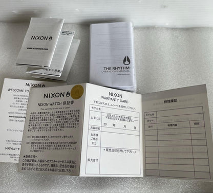 NIXON RHYHM GRAY TAIDGRAPH Digital Men's Watch — Japanese