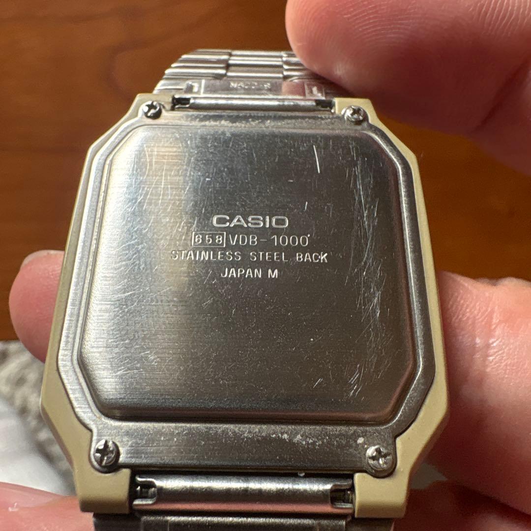 CASIO VDB-1000 Digital Men's Watch — Japanese