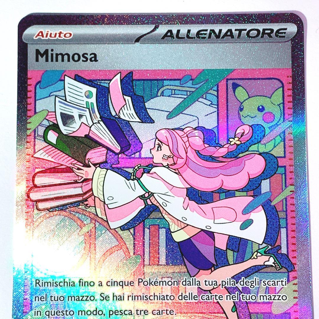 Pokemon Official Pokémon Card Mimosa SAR English Version EU Version Italian Foreign — English