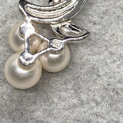 Honest Pearl Akoya 5.6mm white silver pearl pendant for wedding and entrance ceremony with no scratches