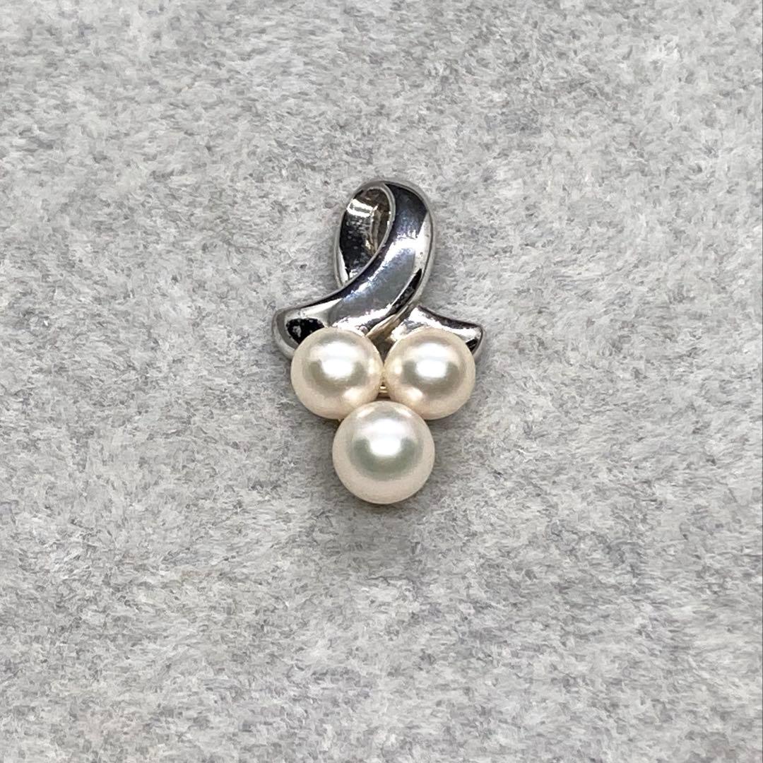 Honest Pearl Akoya 5.6mm white silver pearl pendant for wedding and entrance ceremony with no scratches