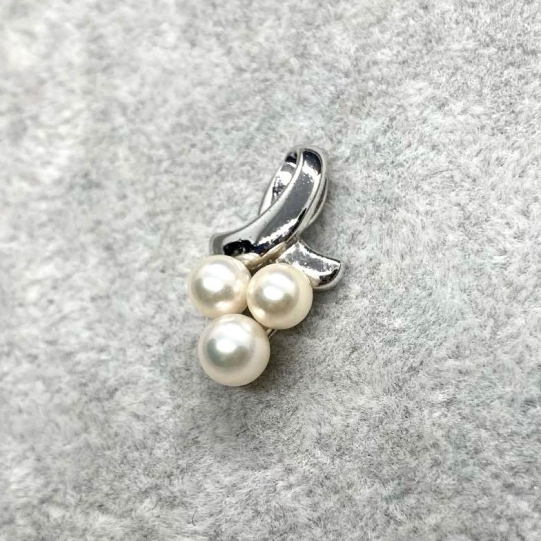 Honest Pearl Akoya 5.6mm white silver pearl pendant for wedding and entrance ceremony with no scratches