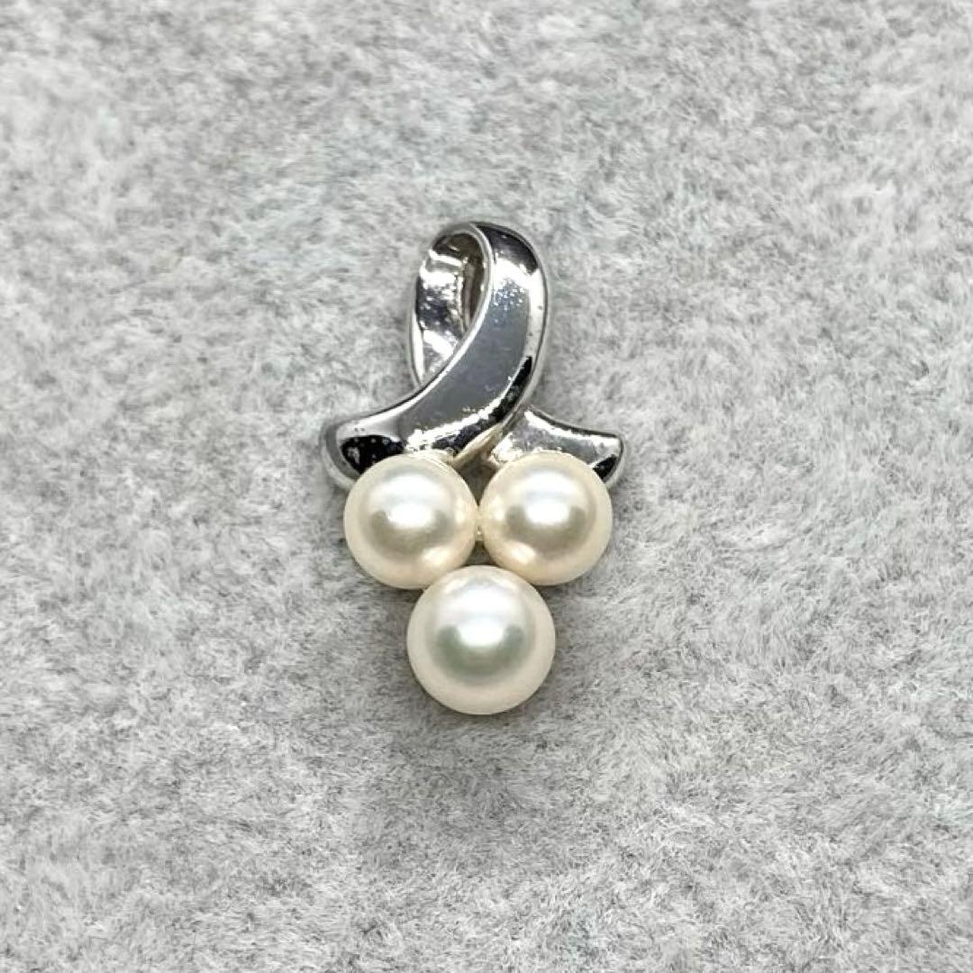 Honest Pearl Akoya 5.6mm white silver pearl pendant for wedding and entrance ceremony with no scratches