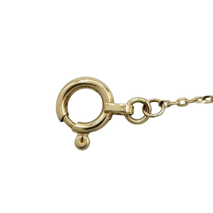 Agete ladies necklace in 750 yellow gold with 0.1ct gemstone and star-shaped motif, 39.5cm length