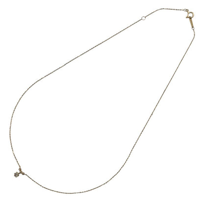 Agete ladies necklace in 750 yellow gold with 0.1ct gemstone and star-shaped motif, 39.5cm length