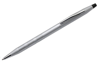 Law Nika Kuro chrome pen in silver gray color showing 135mm length and 7.5mm shaft diameter