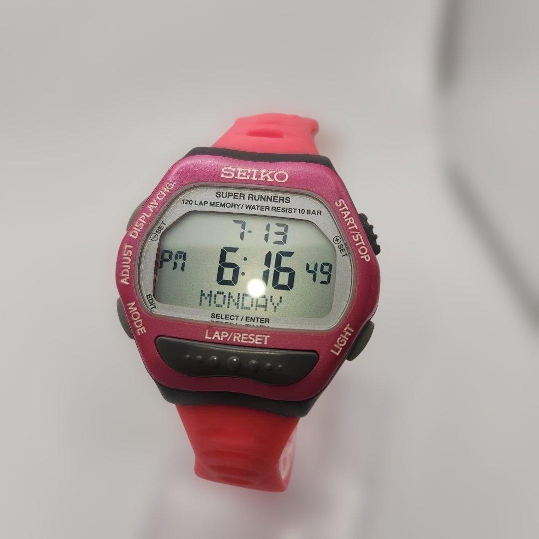 SEIKO スーパーランナーズ Digital Men's Watch — Japanese