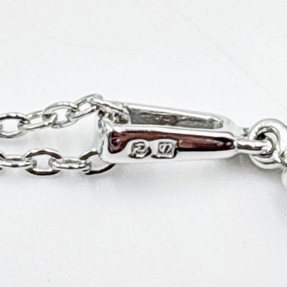 Mikimoto silver Akoya pearl pendant necklace with a bear motif on a 40cm chain