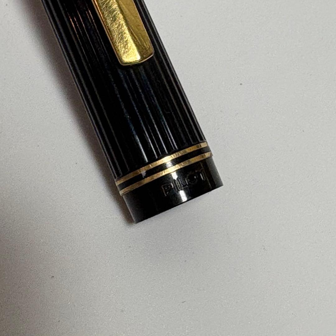 Used PILOT Justus 14K 585 fine point fountain pen with 14K gold nib and some signs of wear
