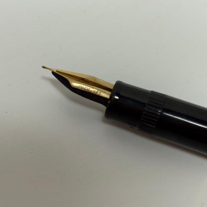 Used PILOT Justus 14K 585 fine point fountain pen with 14K gold nib and some signs of wear