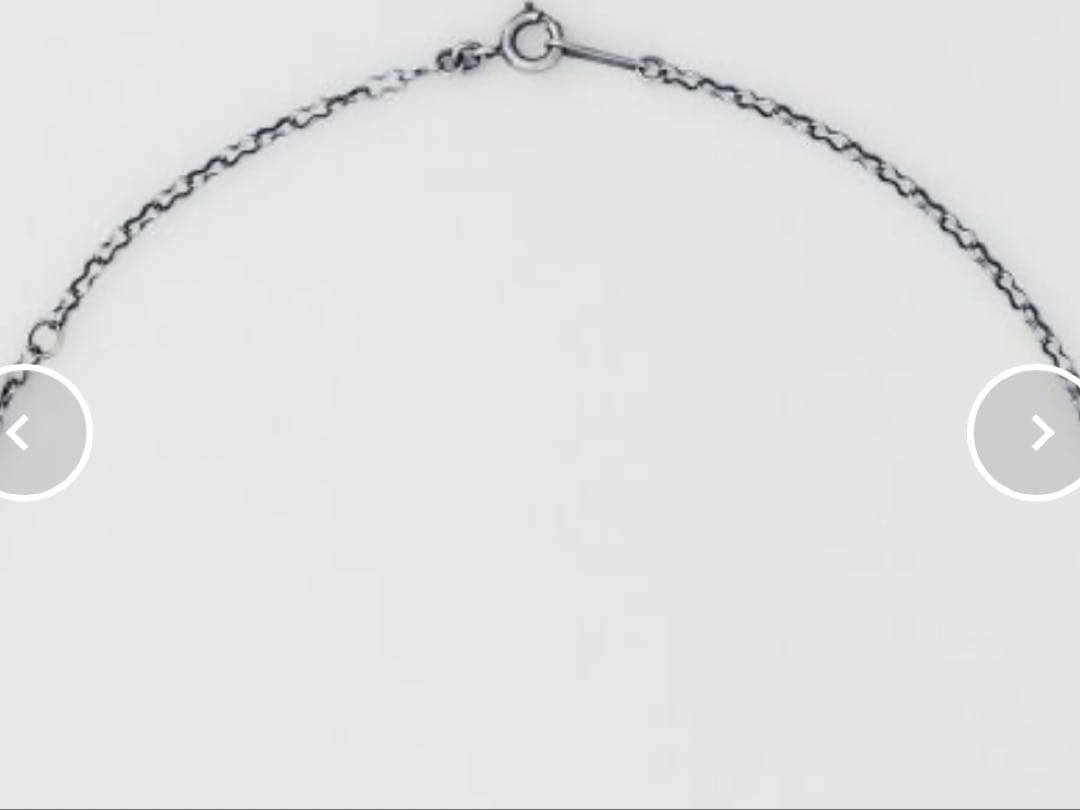Agete silver necklace chain 60cm with antique dark grayish black finish