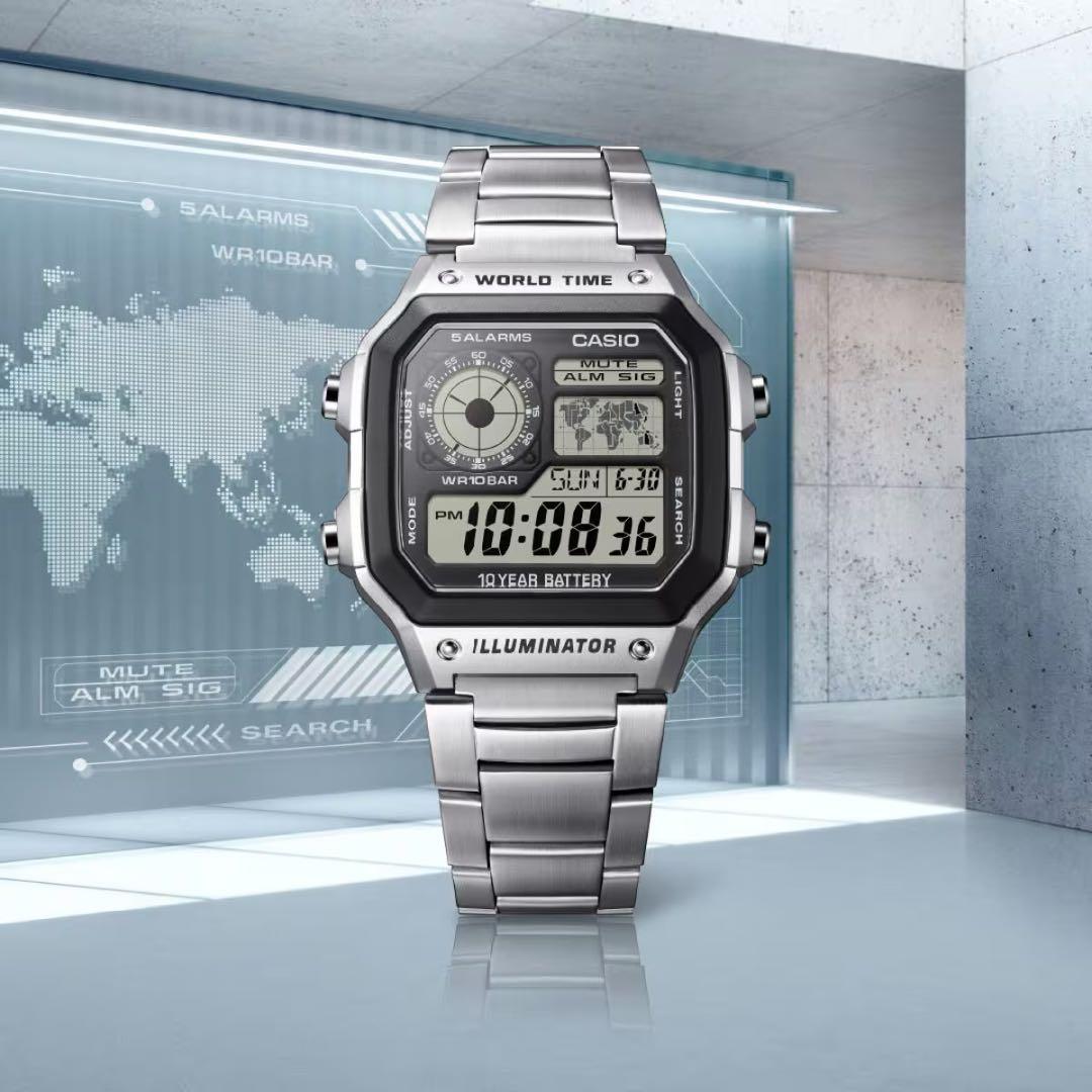 CASIO AE-1200WHD-1AJF Digital Men's Watch — Japanese
