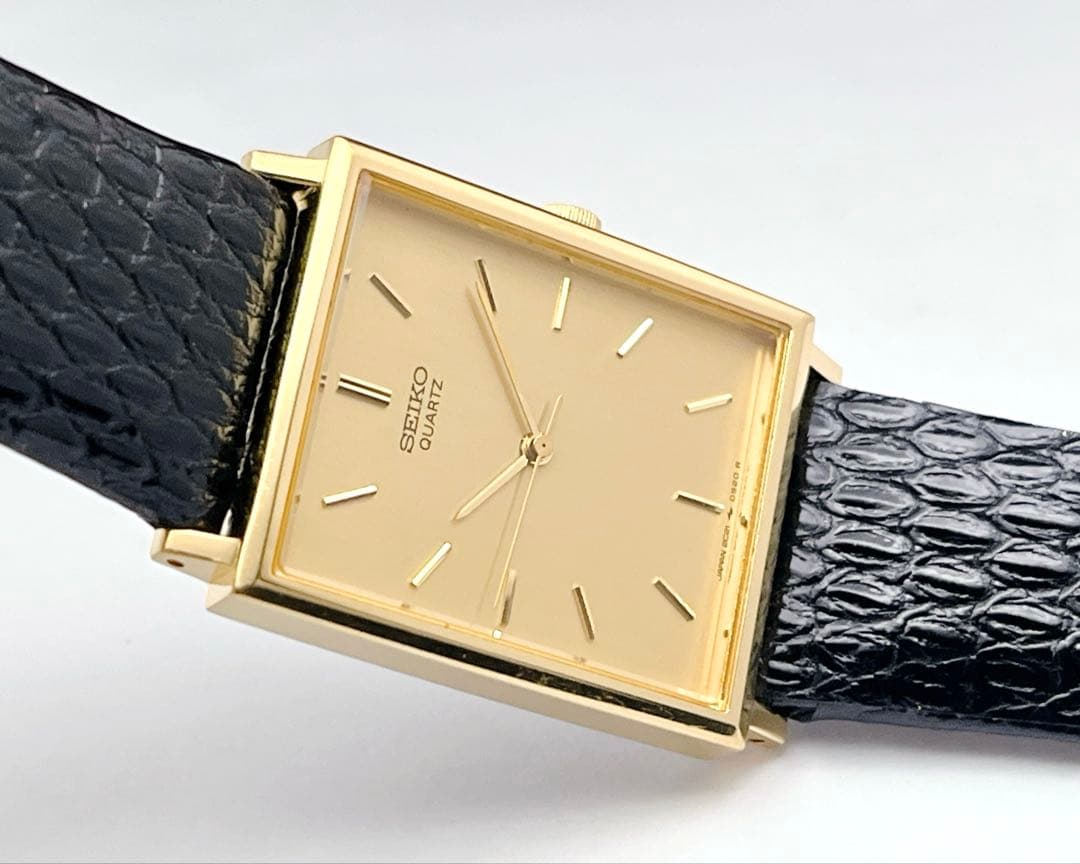 SEIKO SHARI-O Gold Quartz Men's Watch — Japanese