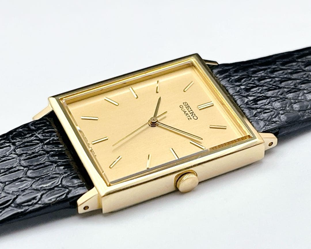 SEIKO SHARI-O Gold Quartz Men's Watch — Japanese